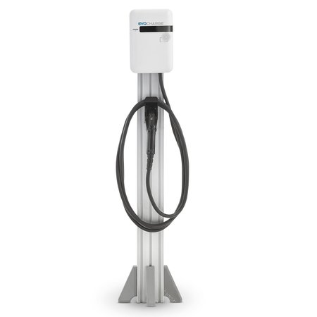 EVOCHARGE iEVSE Plus  No Cable Mgmt  Single Port Pedestal w 18' Cable, Open Network EVC3AC0A1E1A2